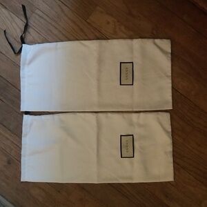 Gucci Authentic Drawstring Shoe or Sneaker Dustbag Set